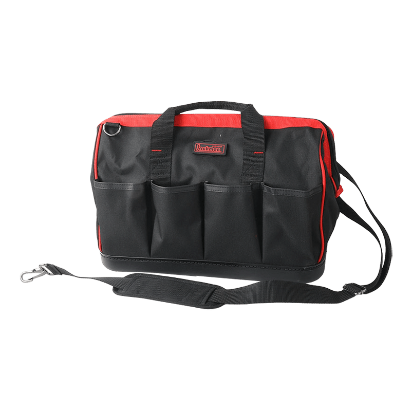 16' ECONOMICAL GATE MOUTH TOOL BAG WITH PP BOTTOM AND SHOULDER STRAP  JKB-011B-16