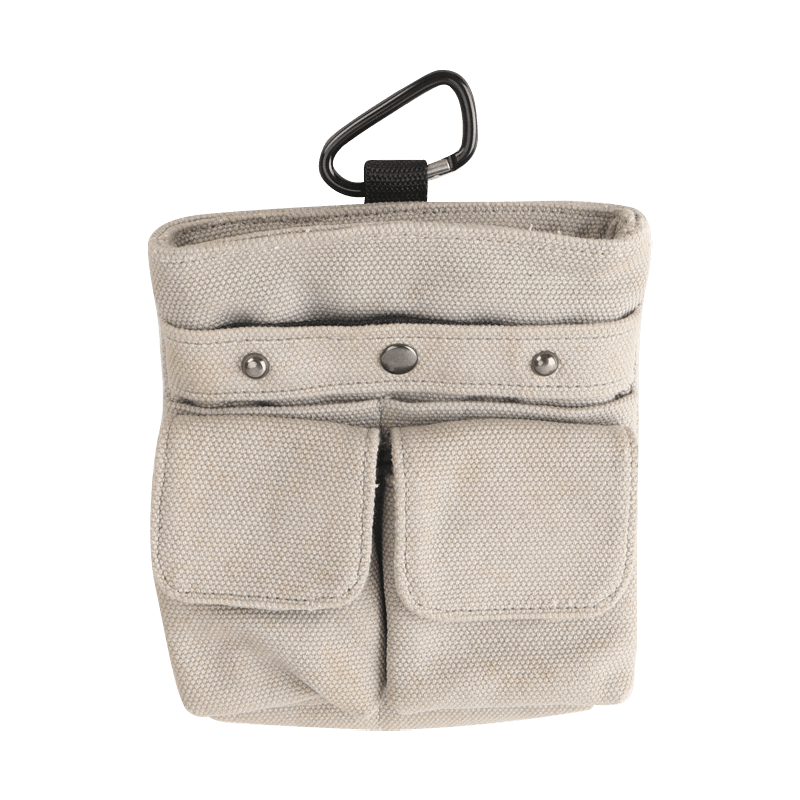 HEAVY DUCK CANVAS EIGHT POCKETS MULTI-PURPOSE SMALL WAIST TOOL POUCH JKB-48713