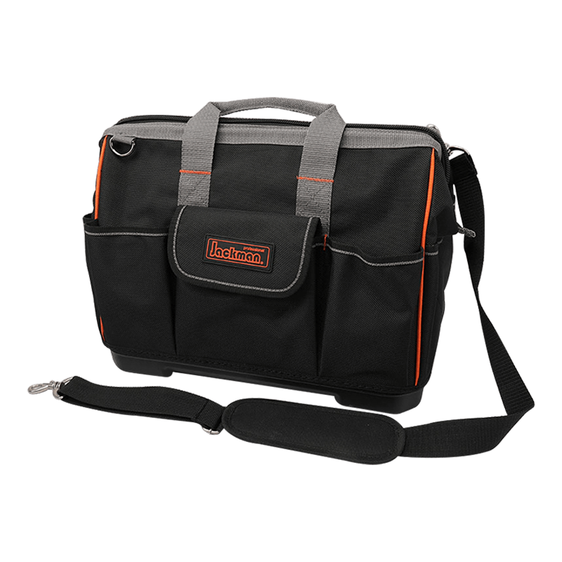 16' GATE/WIDE MOUTH  TOOL BAG WITH WATER PROOF PP HARD BOTTOM JKB-753B19-16
