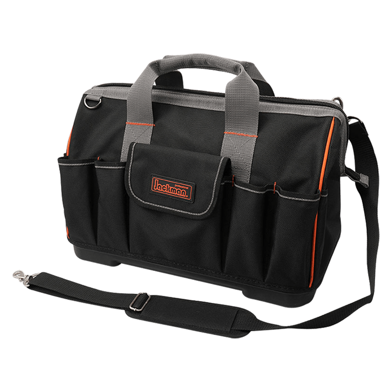 18' GATE/WIDE MOUTH TOOL BAG WITH WATER PROOF PP HARD BOTTOM JKB-753B19-18