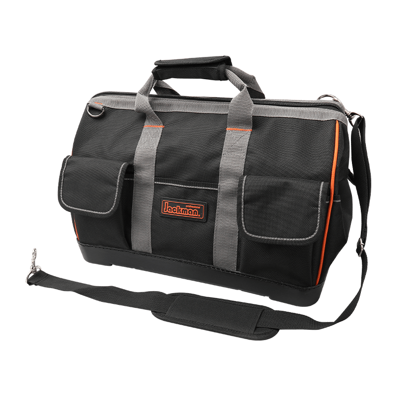 18'Orange Gray with PP hard bottom toolbag,with shoulder strip 300 series   JKB-05219-18