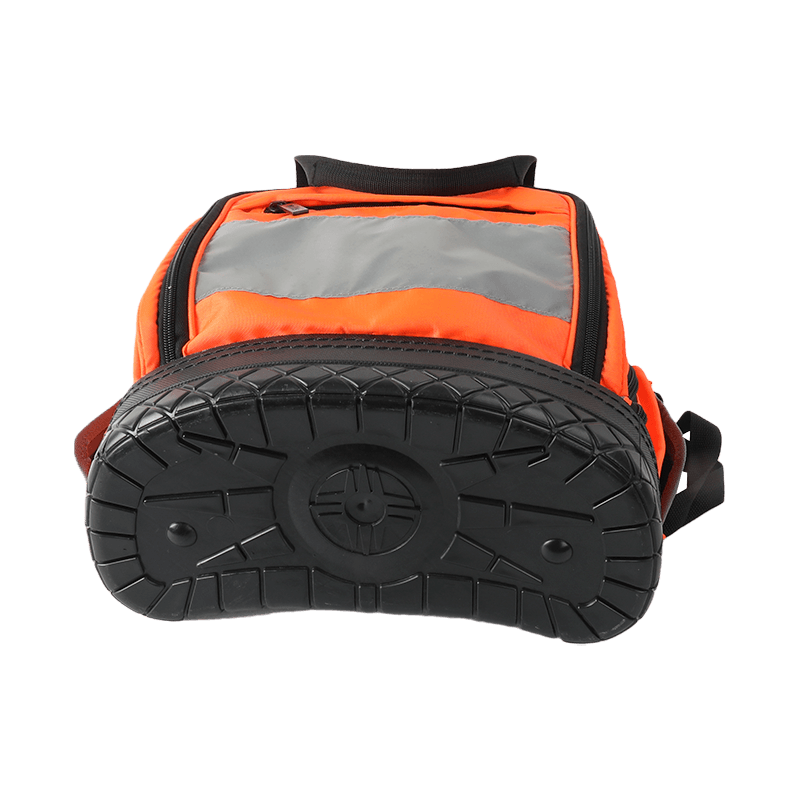 Hard bottom engineering backpack with broad reflect strip JKB-64020