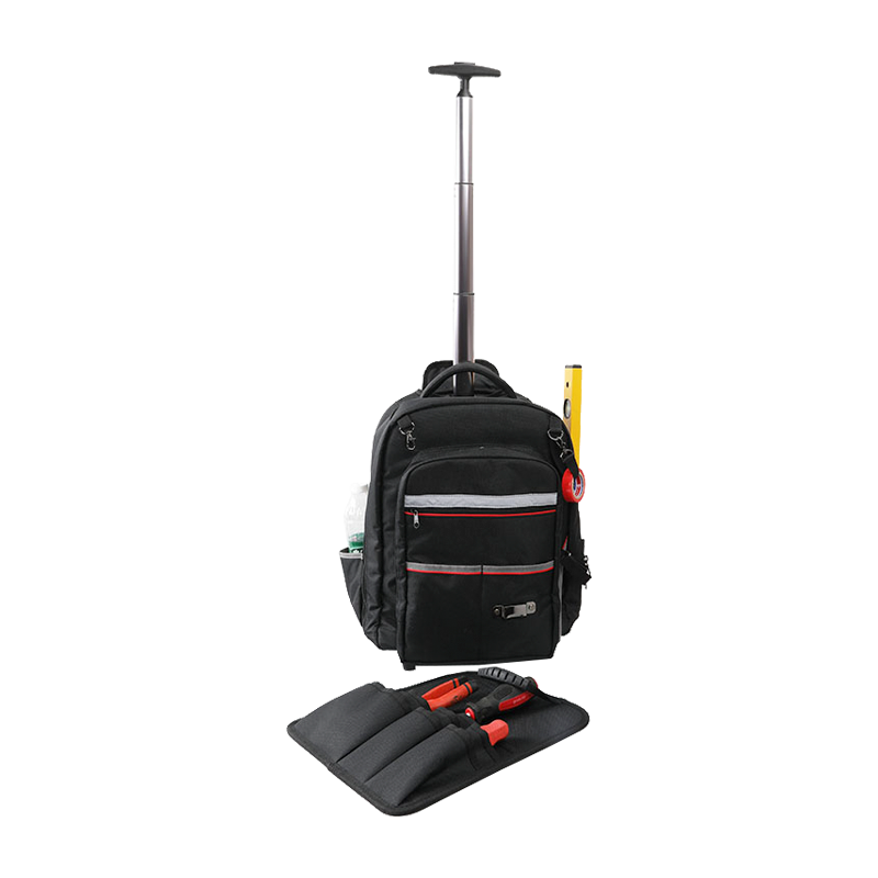 34 Function pull rod tool bag with movable tool panels JKB-66522 